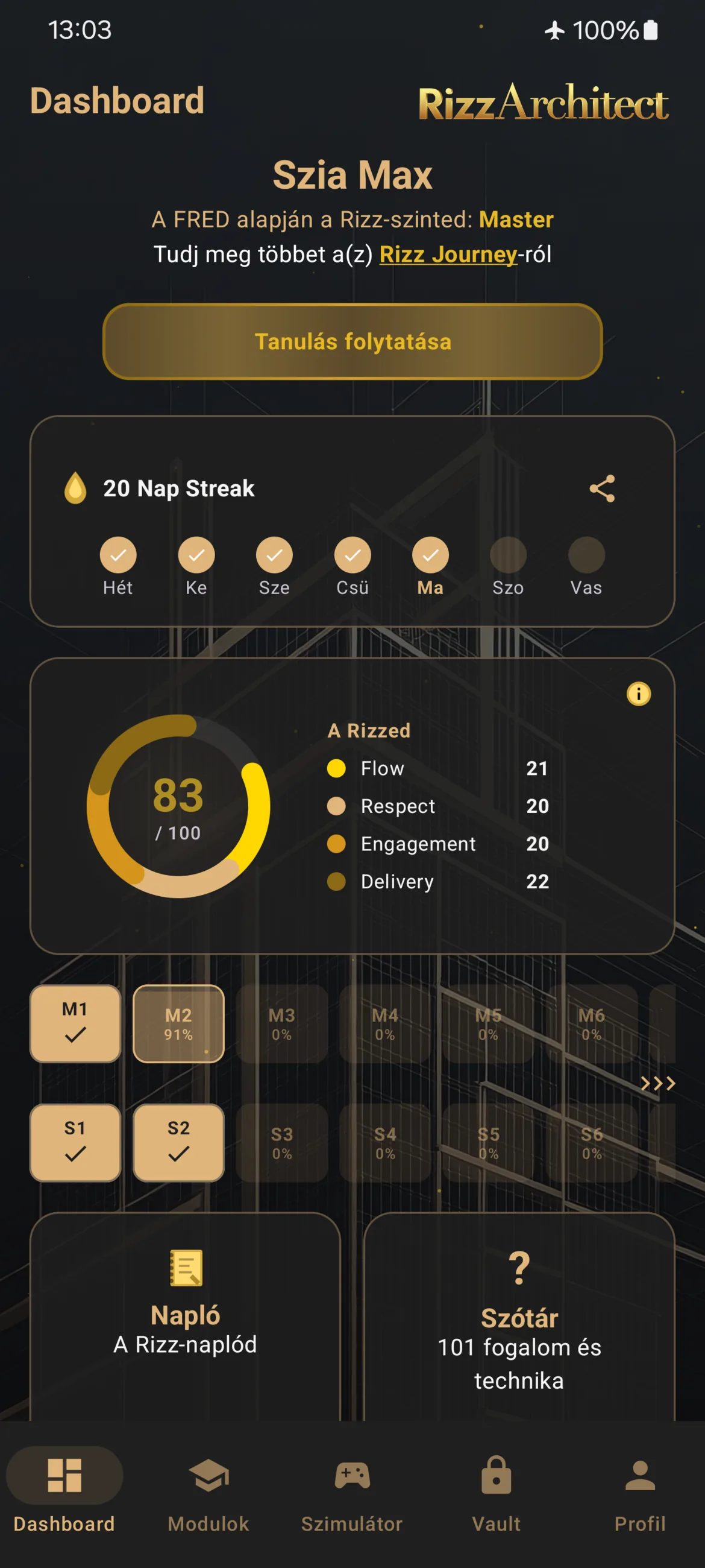RizzArchitect Dashboard FRED-del